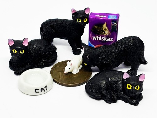 Puppenhaus schwarze resin - schwarze,